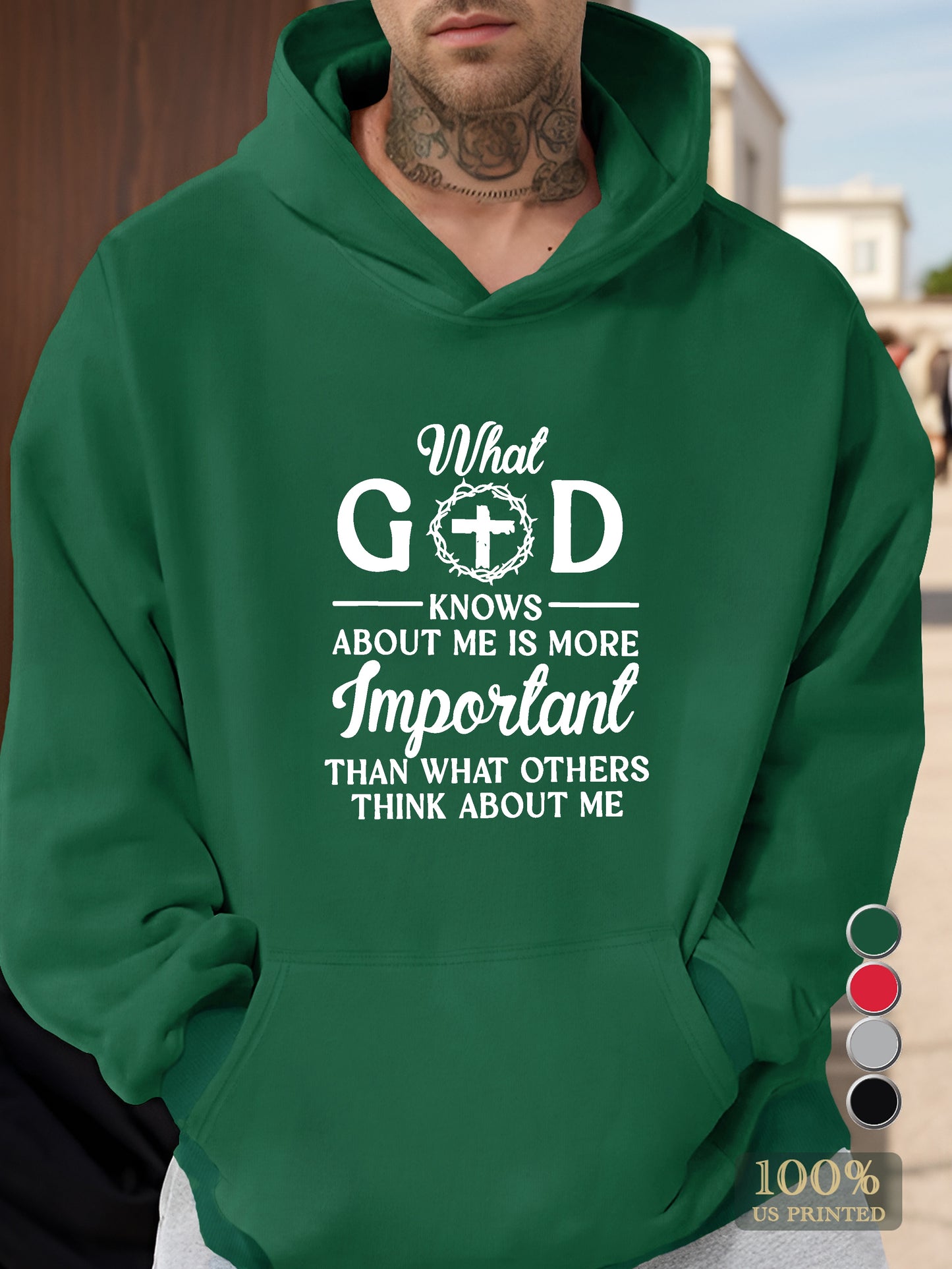 GOD Men's hooded sweatshirt