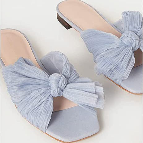 Frosted Pleated Knot Flats