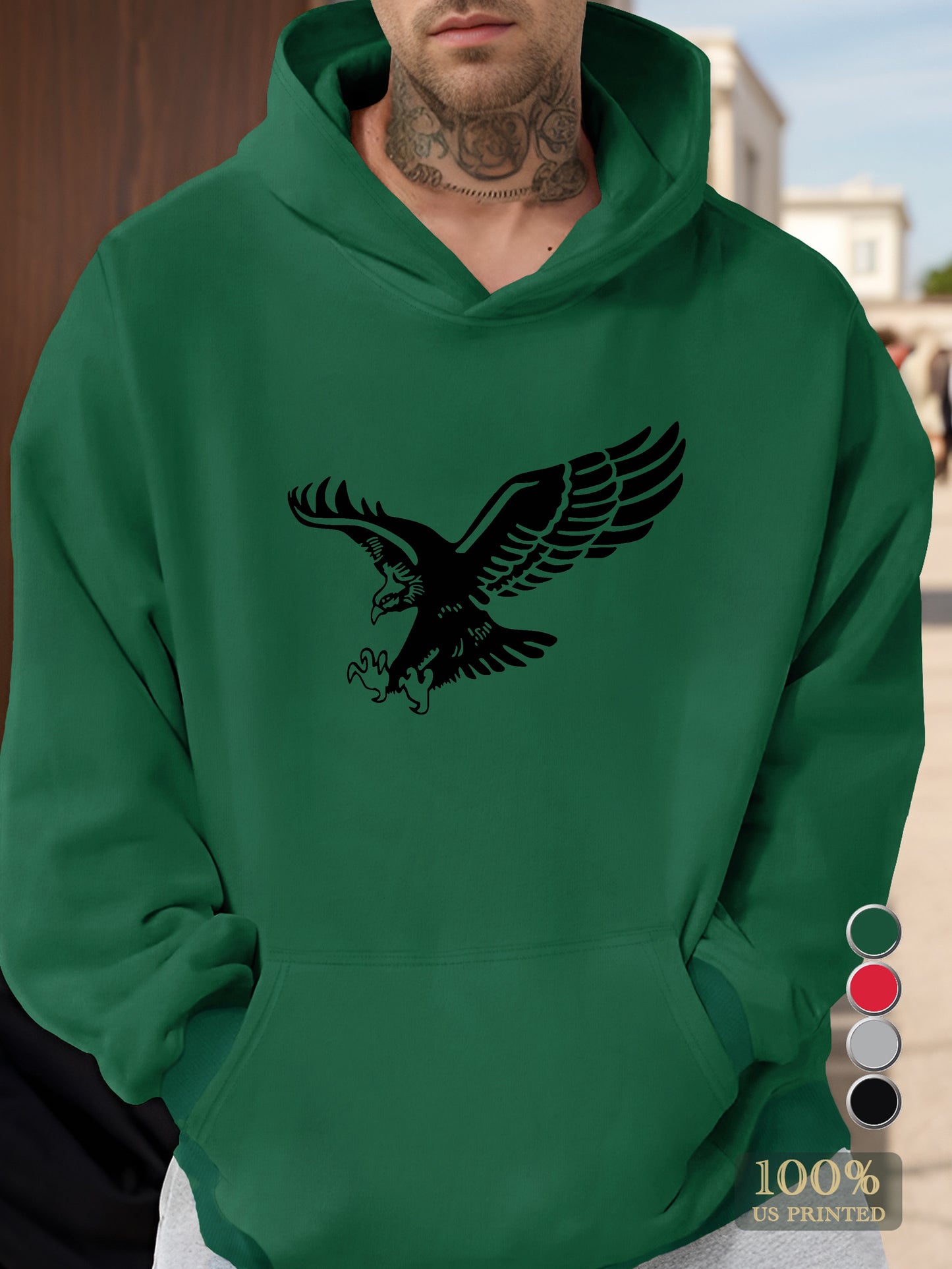 Flying Eagle Men's hooded sweatshirt