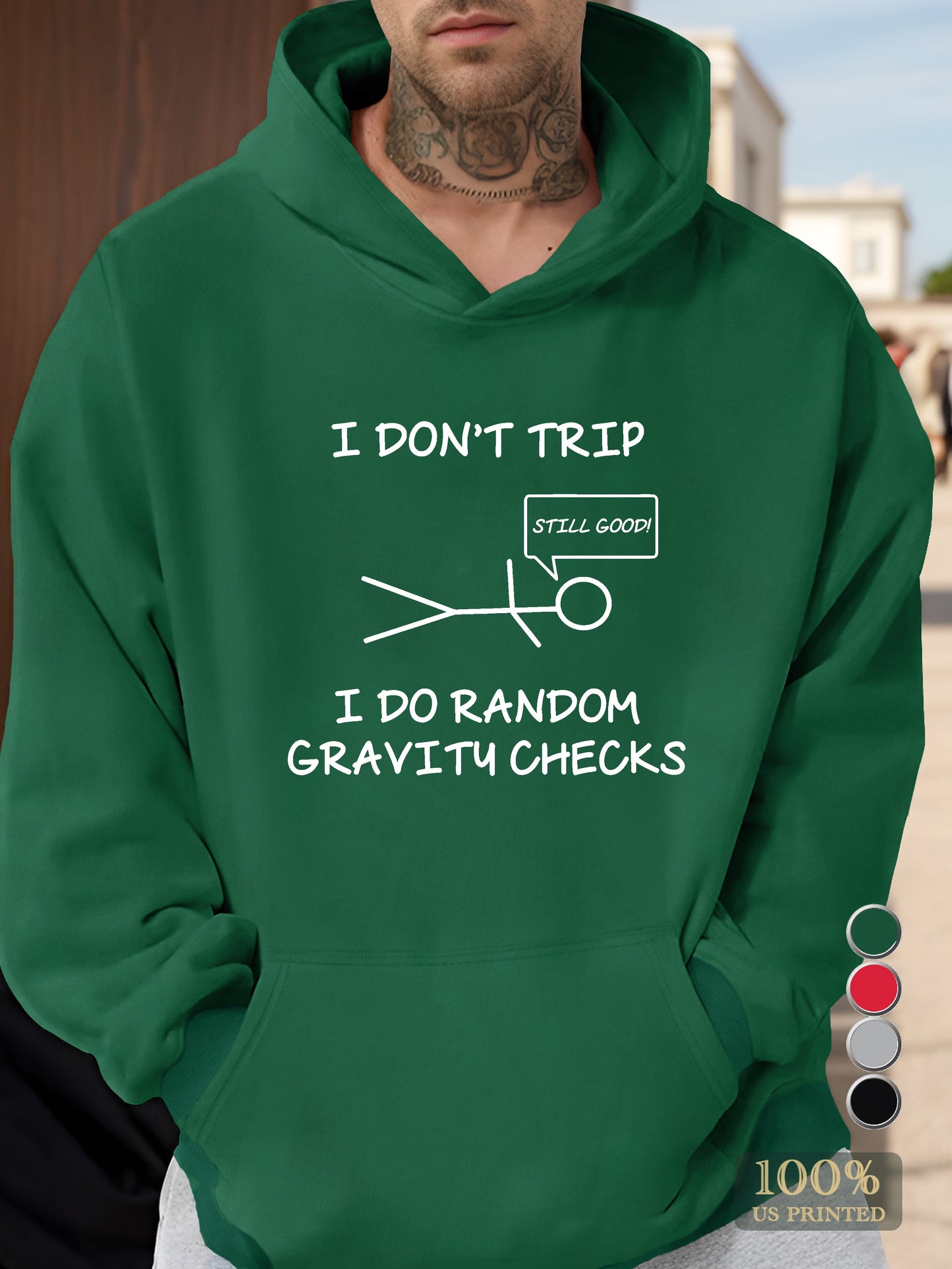 I DON T TRIP Men's hooded sweatshirt