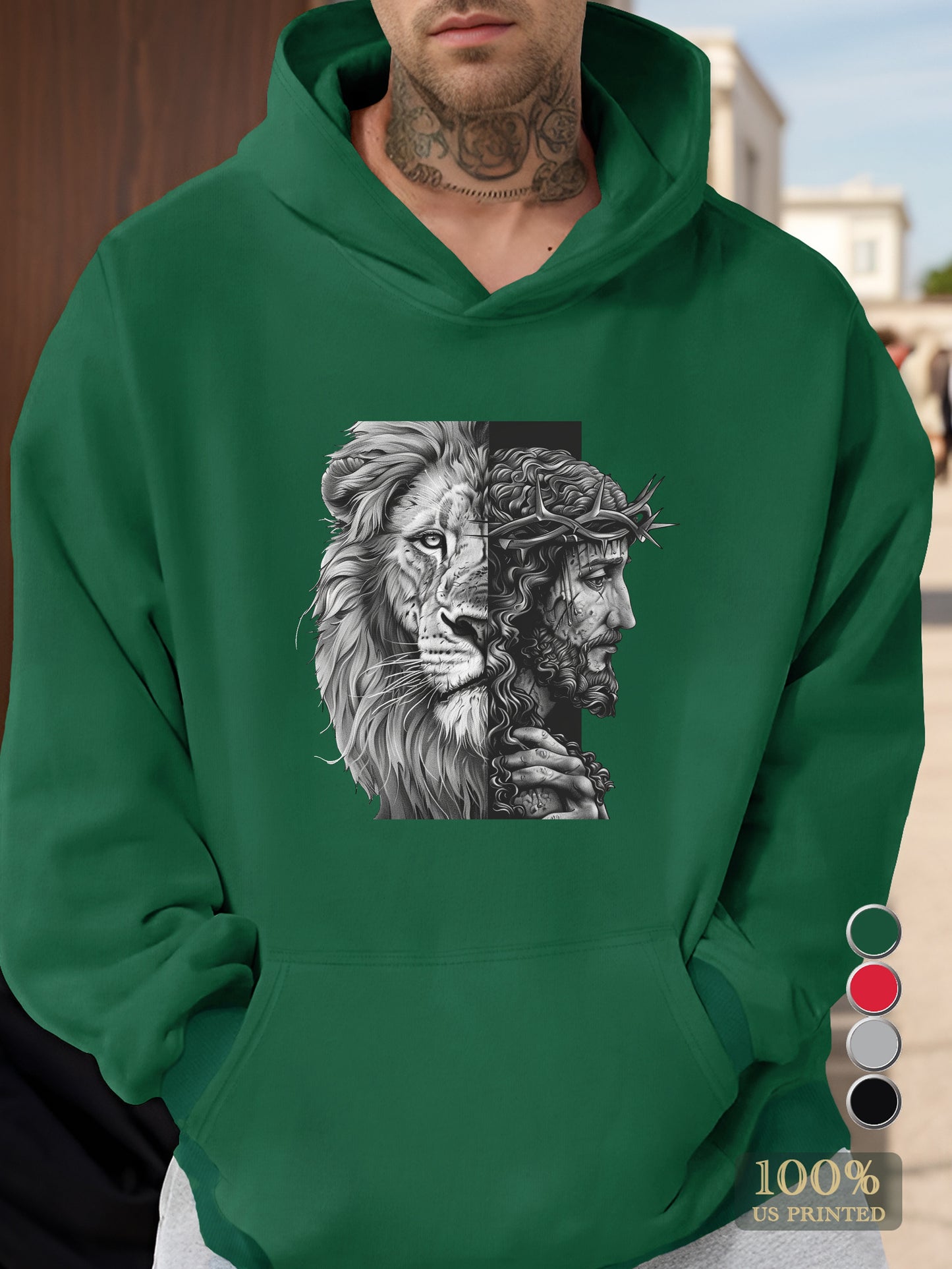 graphic Men's hooded sweatshirt