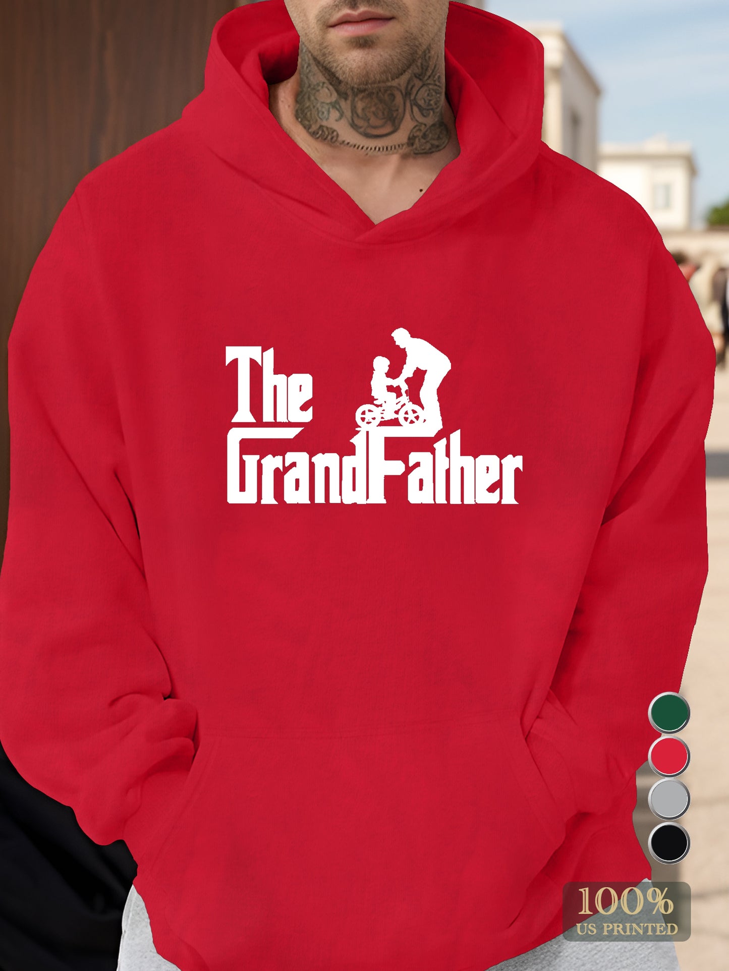 Grandfather Men's hooded sweatshirt