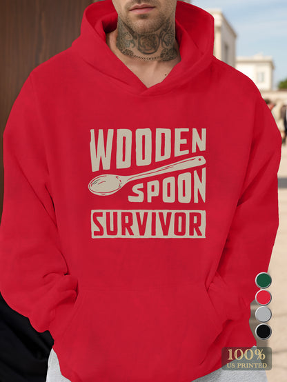 WOODEN SPOON SURVIVOR Men's hooded sweatshirt