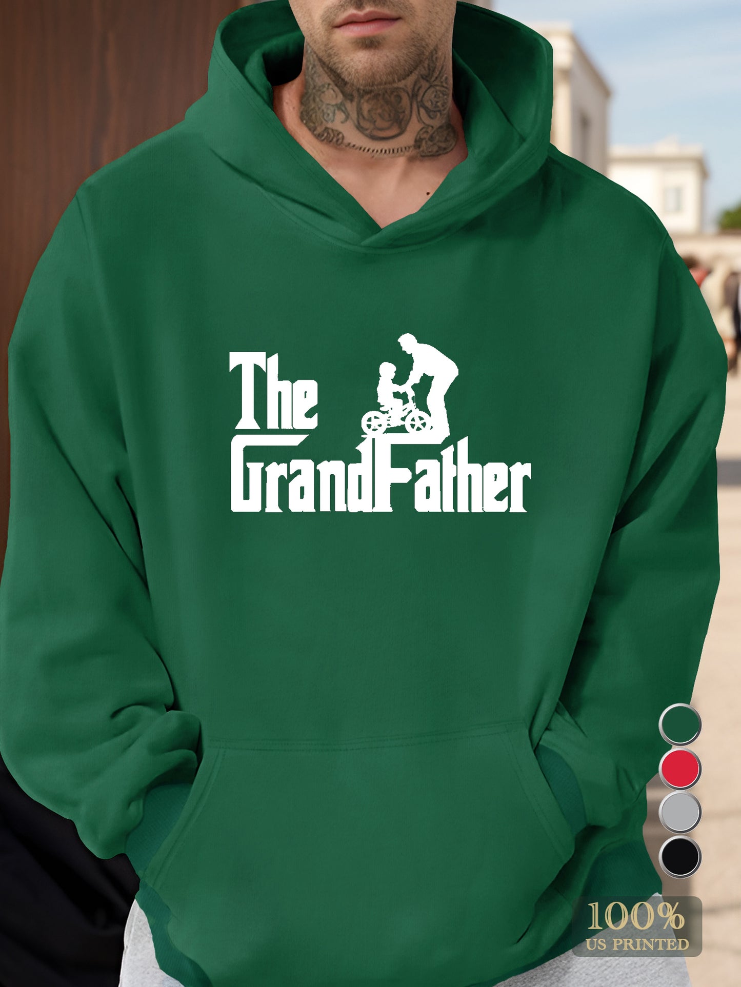 Grandfather Men's hooded sweatshirt