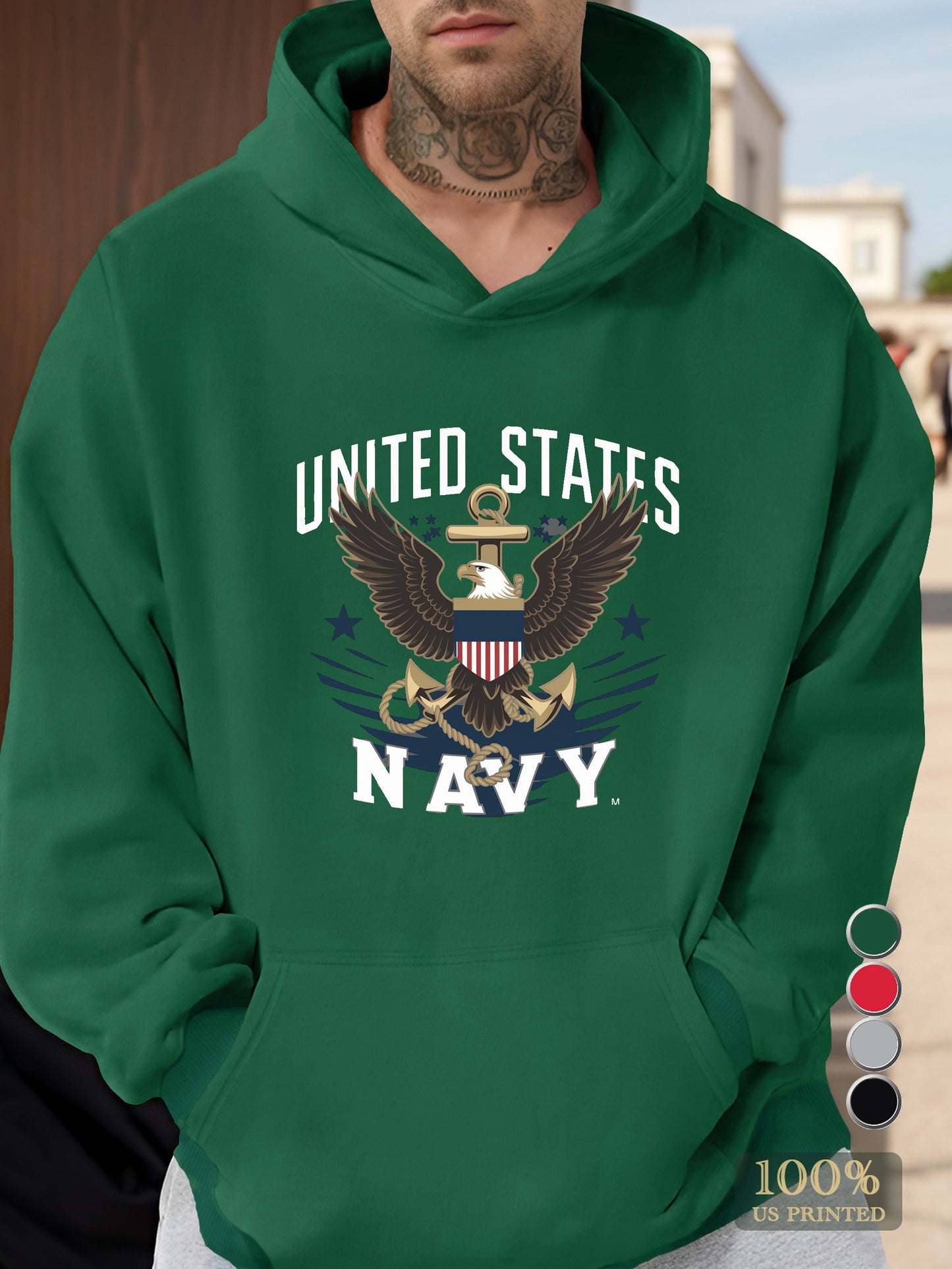 UNITED STATES NAVY Men's hooded sweatshirt