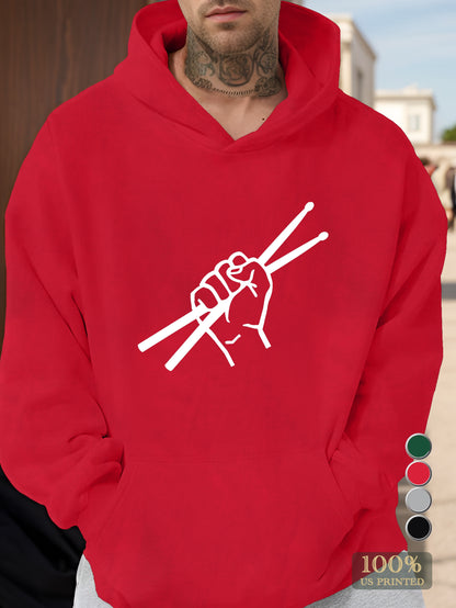 Drum Sticks Men's hooded sweatshirt