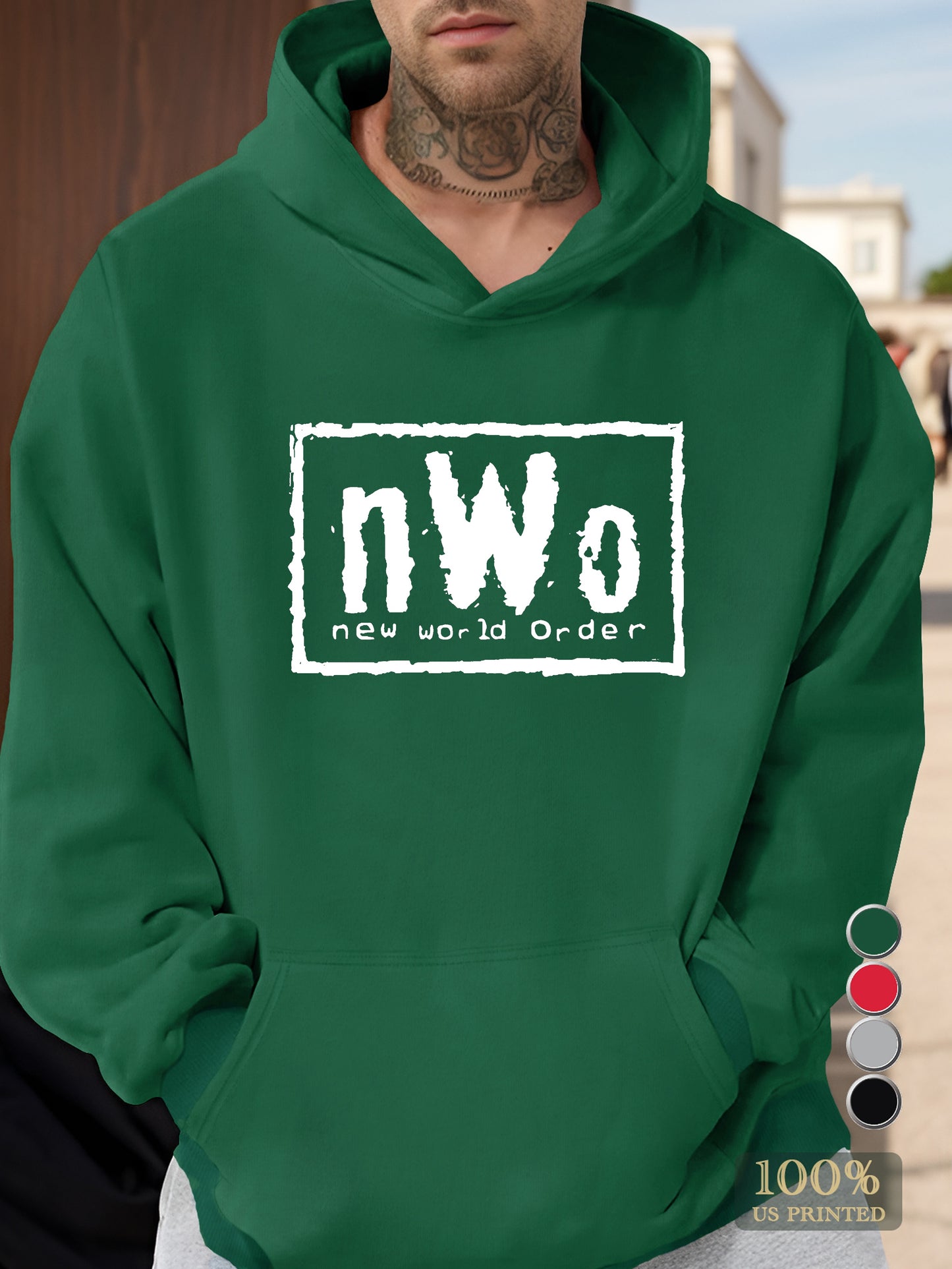 New World Order Men's hooded sweatshirt