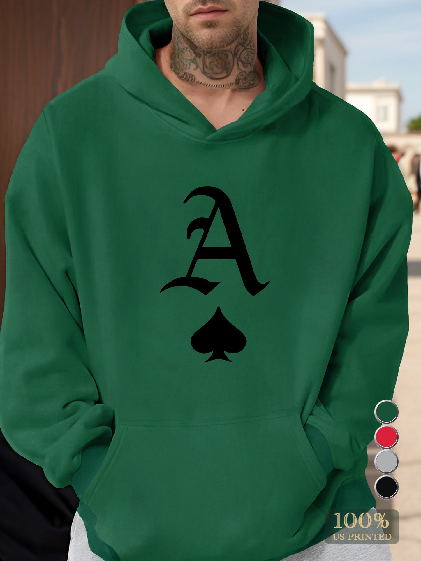 A Men's hooded sweatshirt