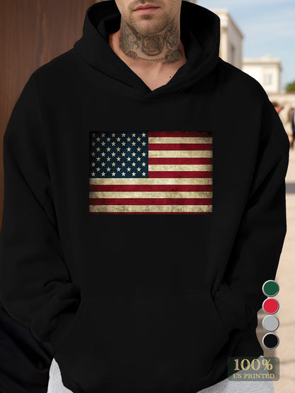 flag Men's hooded sweatshirt