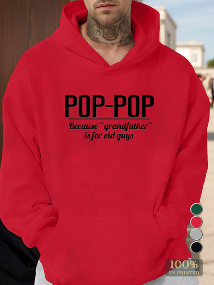 pop pop Men's hooded sweatshirt