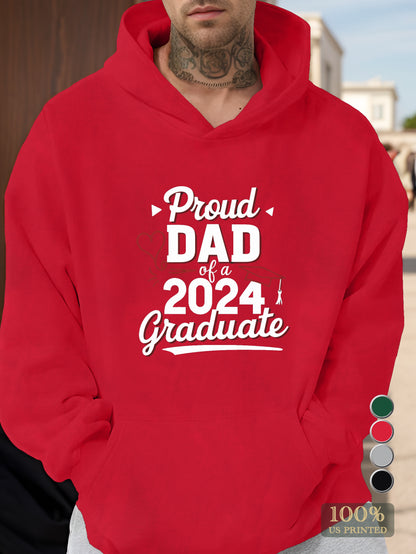 Proud Dad of a 2024 Graduate Men's hooded sweatshirt