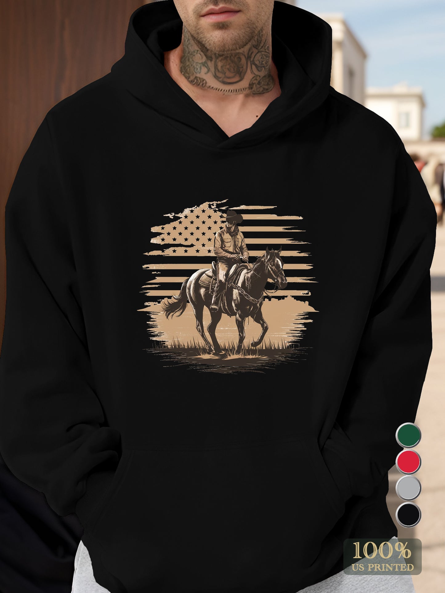 American Cowboy Men's hooded sweatshirt