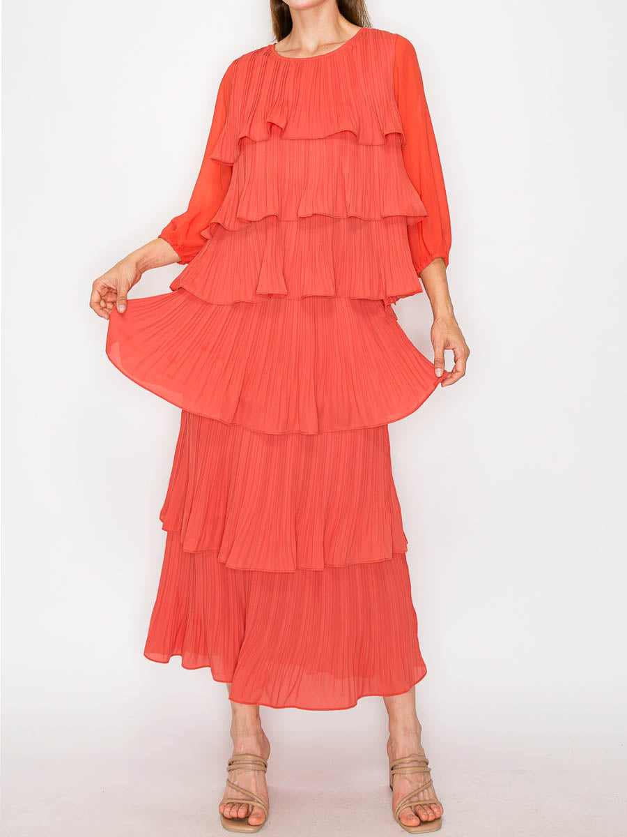 Ruffled Elegant Maxi Dress