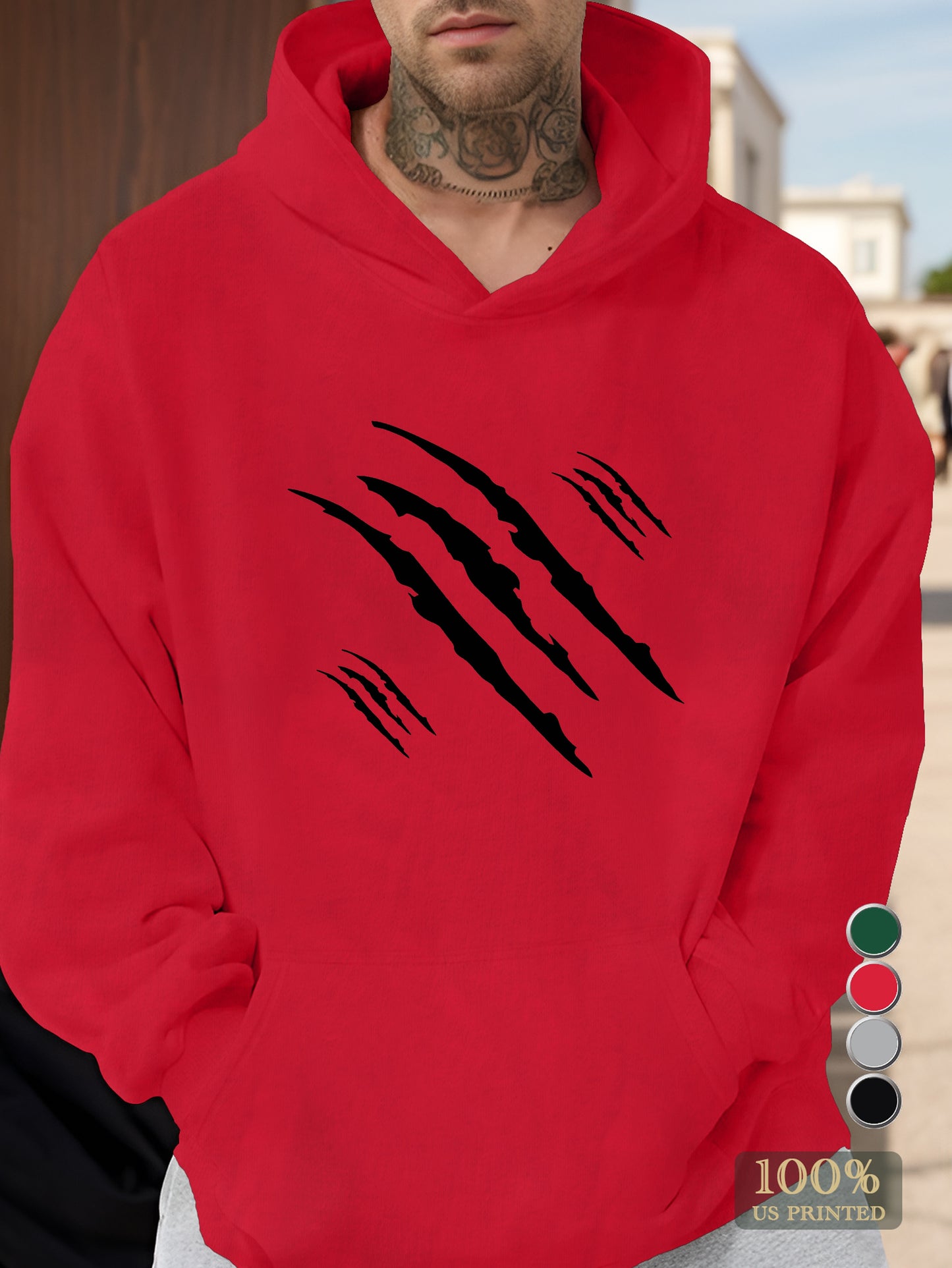 Claw Marks Men's hooded sweatshirt