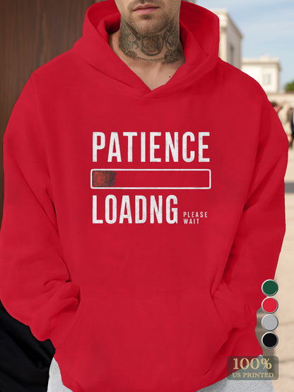 Patience Loading Progress Men's hooded sweatshirt