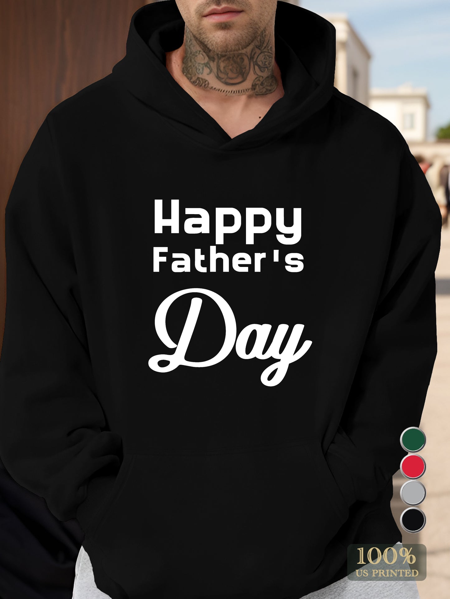 Happy Father s Day Men's hooded sweatshirt