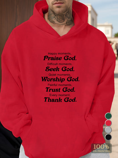 Praise God Men's hooded sweatshirt