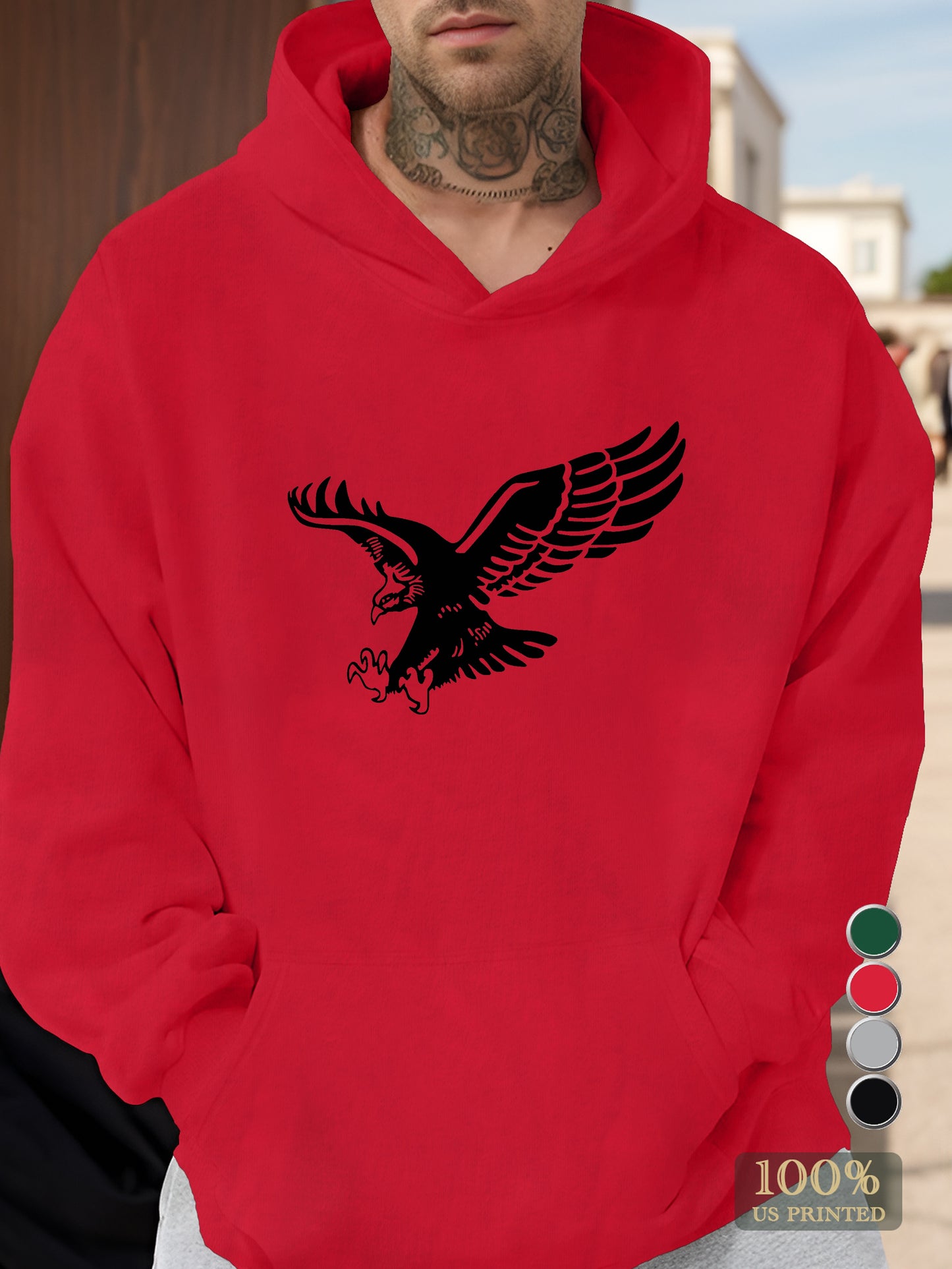 Flying Eagle Men's hooded sweatshirt