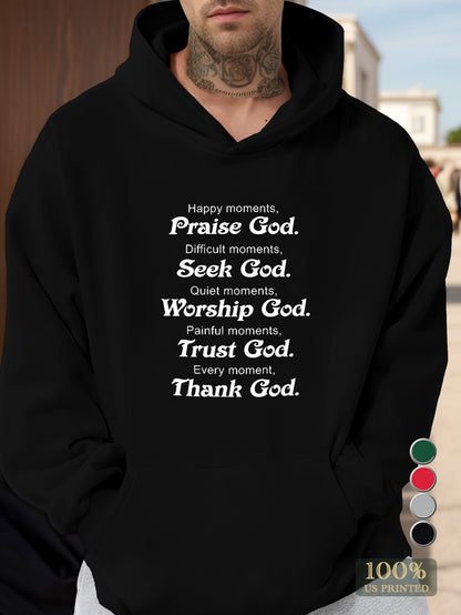 Praise God Men's hooded sweatshirt