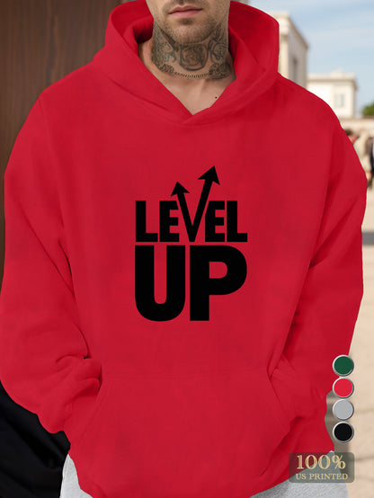 LEVEL UP Men's hooded sweatshirt