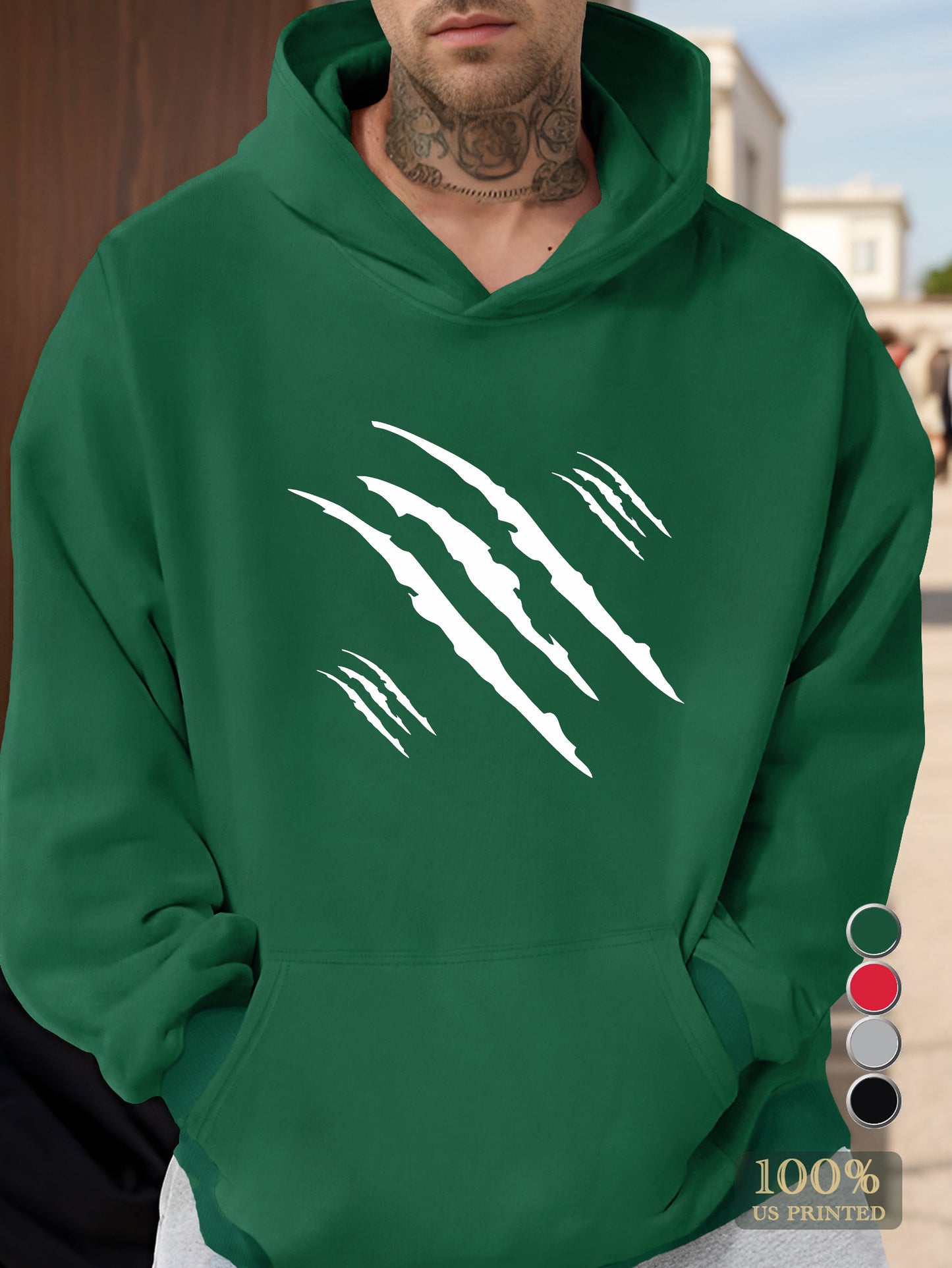 Claw Marks Men's hooded sweatshirt