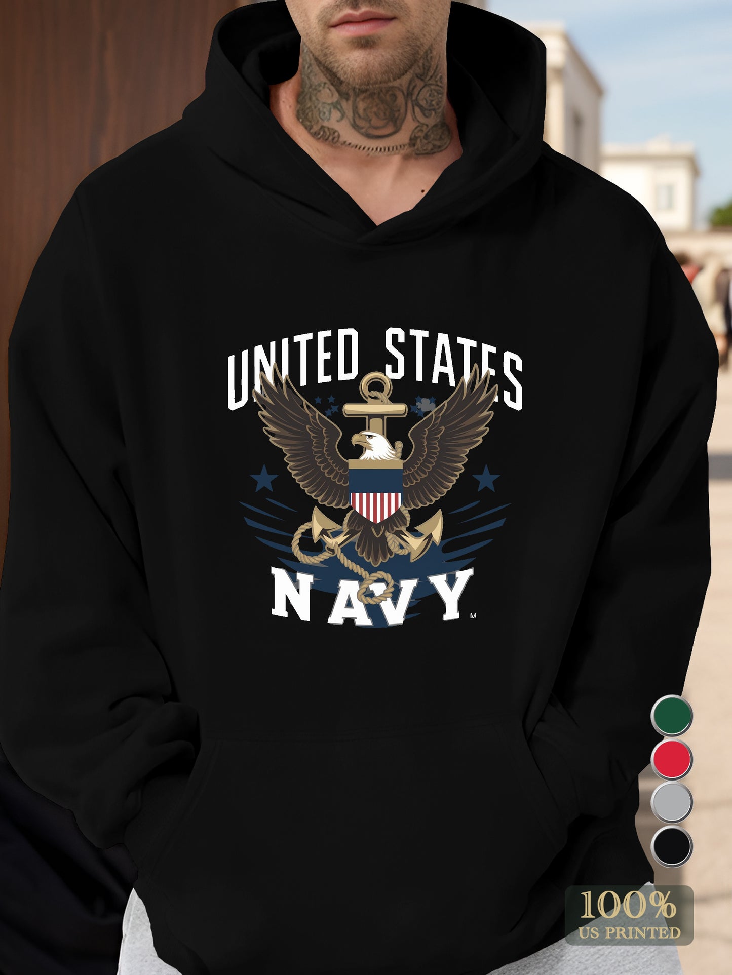 UNITED STATES NAVY Men's hooded sweatshirt