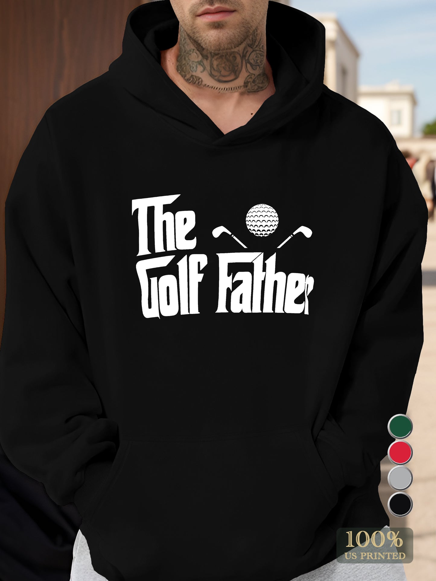 THE GOLF FATHER Men's hooded sweatshirt