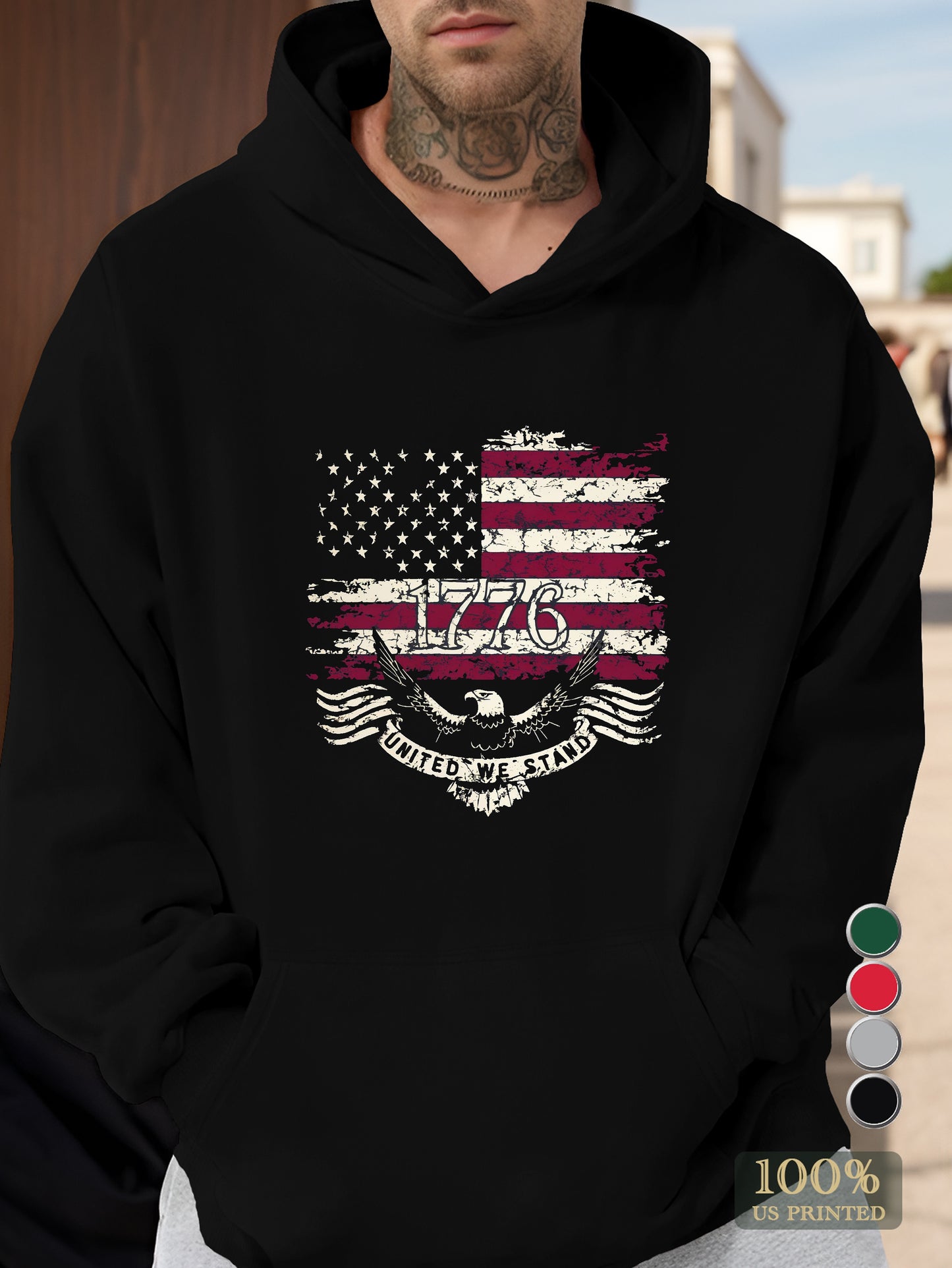 graphic Men's hooded sweatshirt