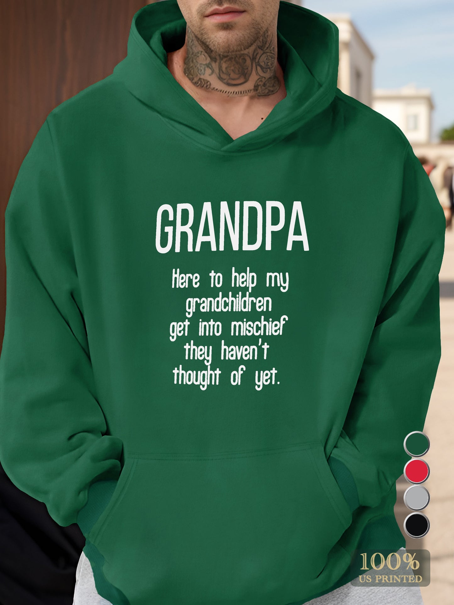 Grandpa Men's hooded sweatshirt