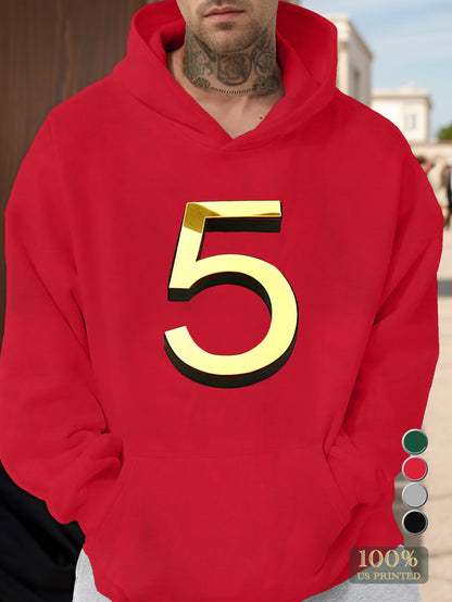 Number Men's hooded sweatshirt