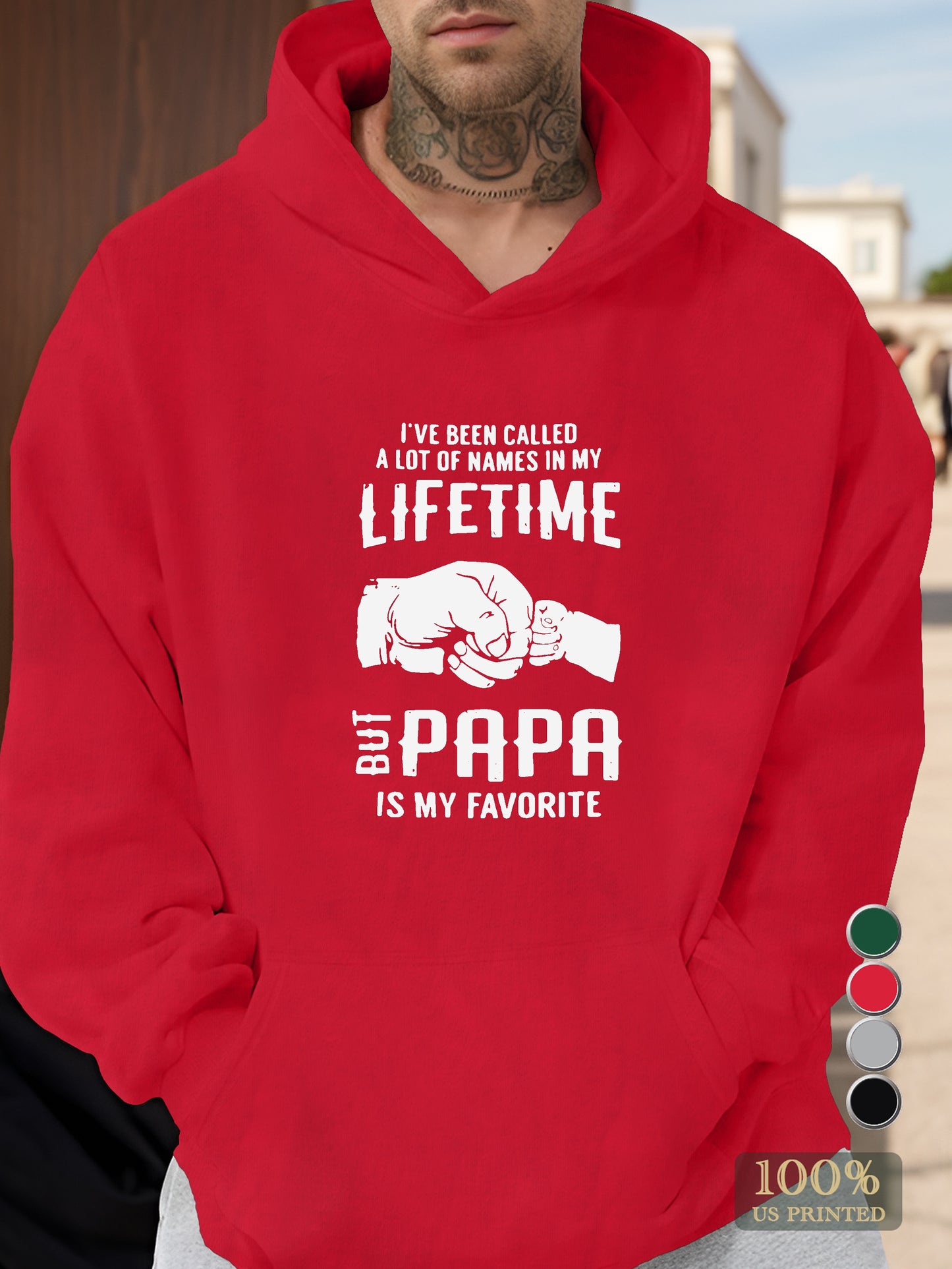 PAPA Men's hooded sweatshirt