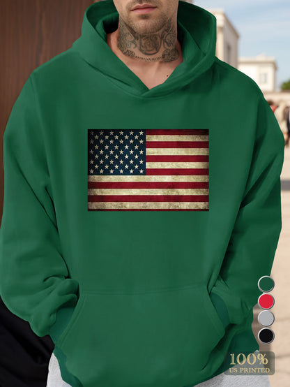 flag Men's hooded sweatshirt