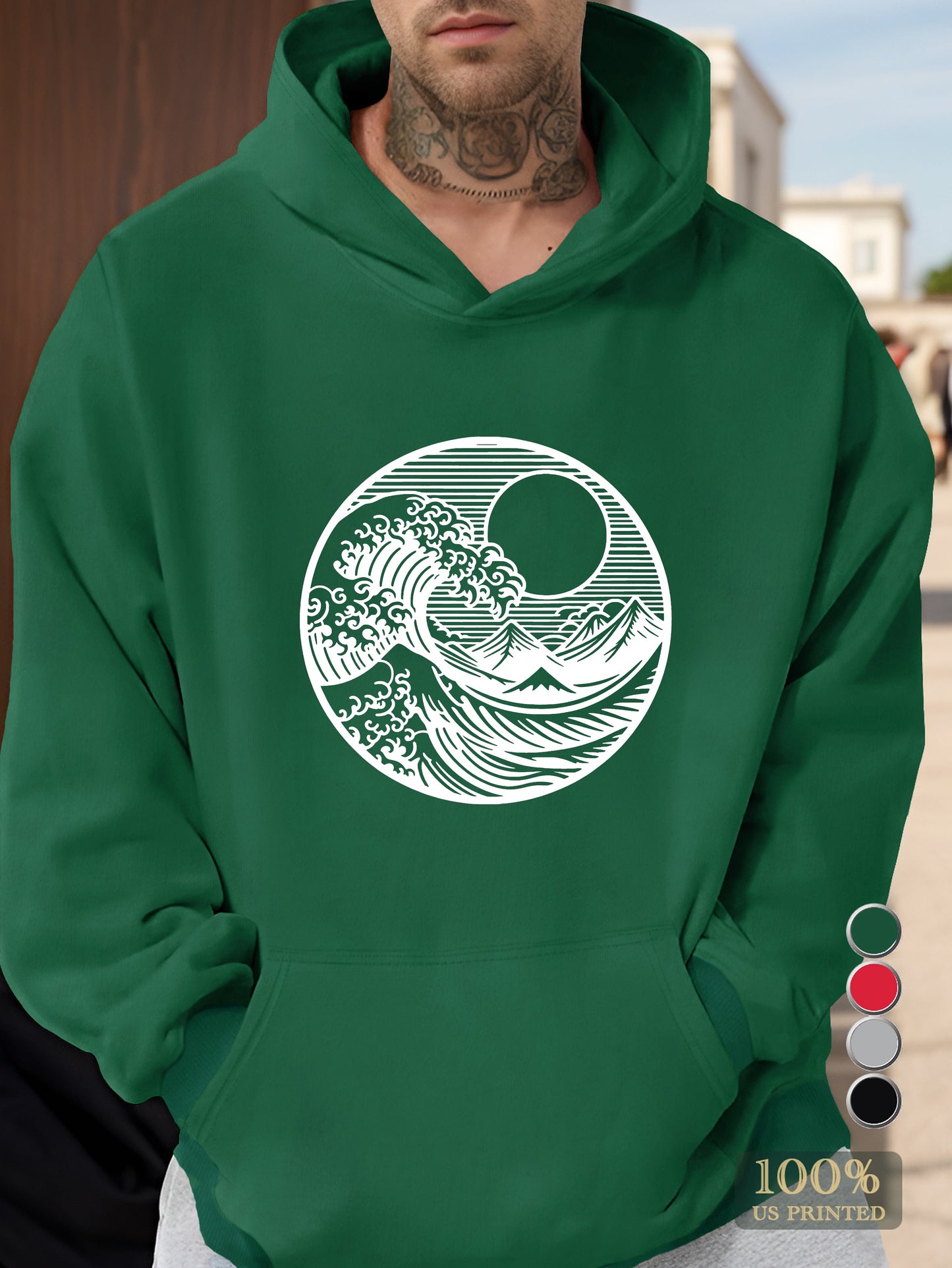 Waves Men's hooded sweatshirt