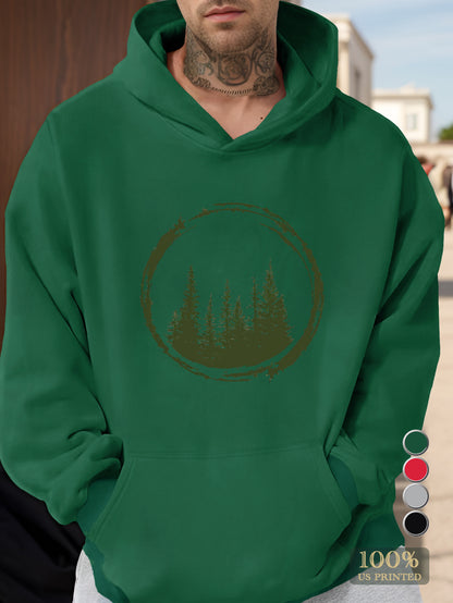 A rustic embrace of nature s harmony Men's hooded sweatshirt