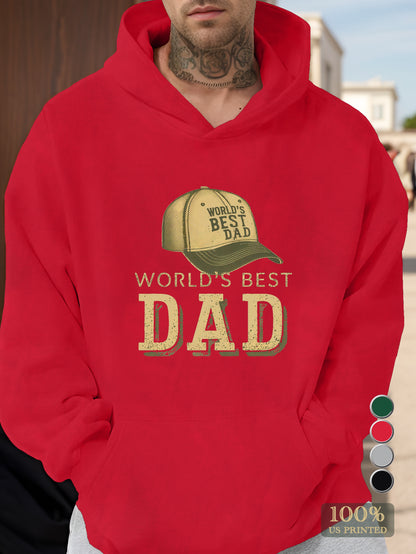 Vintage Father s Day Baseball Cap Men's hooded sweatshirt