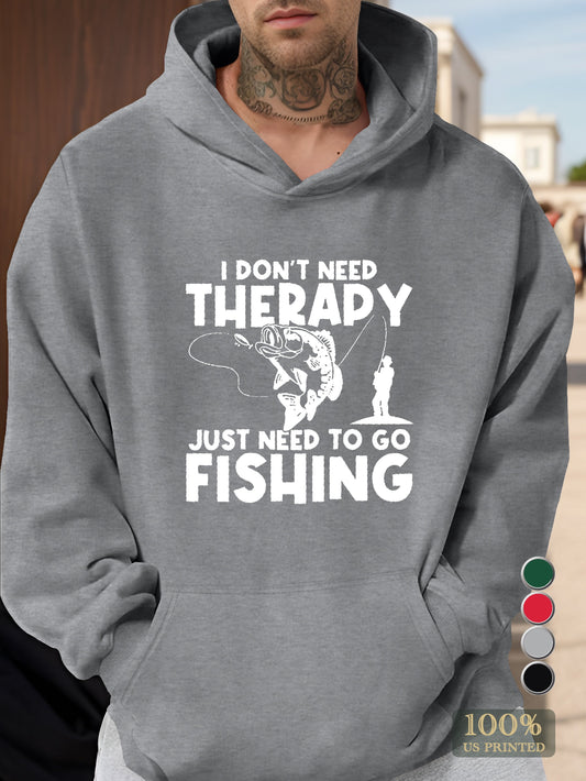 Go Fishing Immediately Men's hooded sweatshirt