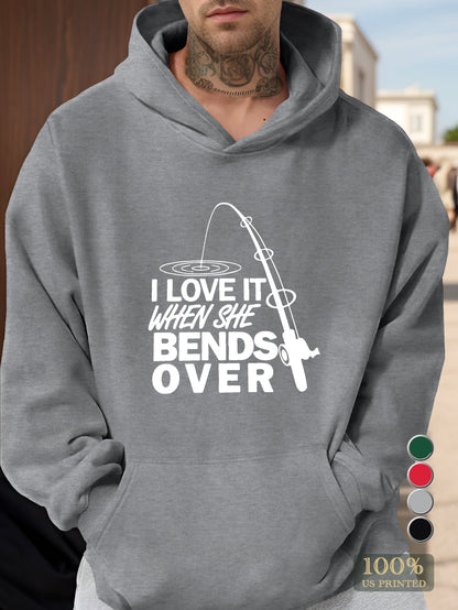 I LOVE IT WHEN SHE Men's hooded sweatshirt