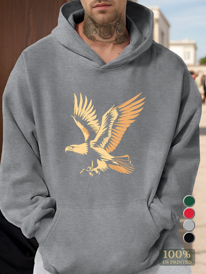 An emblem of American freedom Men's hooded sweatshirt