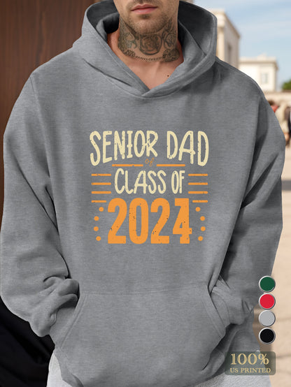 Exclusive Senior Dad 2024 apparel Men's hooded sweatshirt