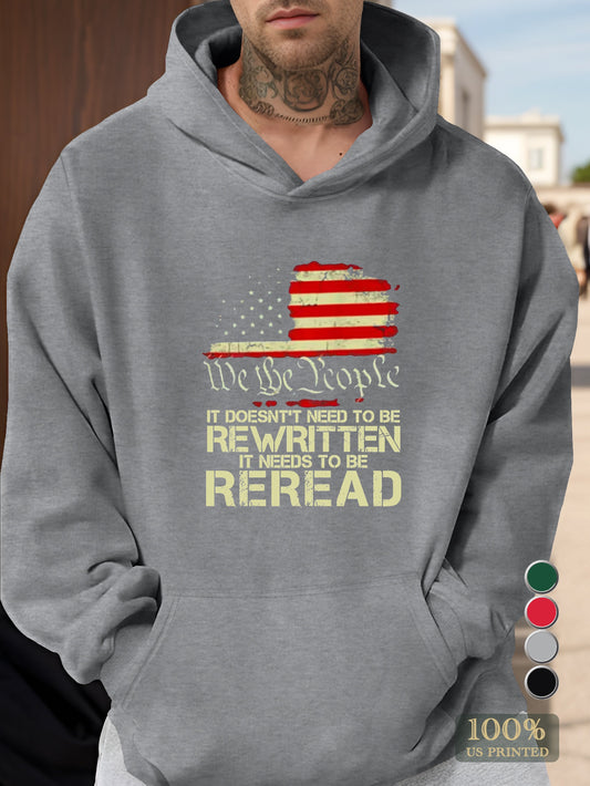 REWRITTEN IT NEEDS TO BE REREAD Men's hooded sweatshirt