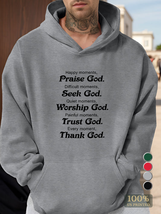 Praise God Men's hooded sweatshirt