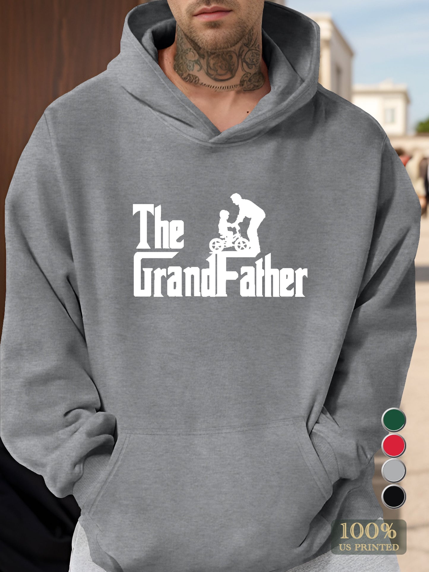 Grandfather Men's hooded sweatshirt