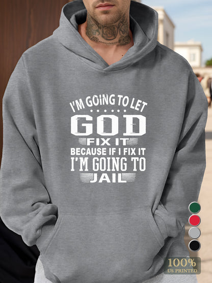 god Men's hooded sweatshirt