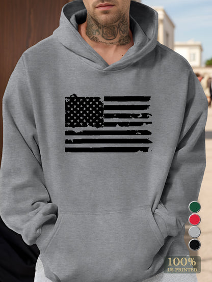 flag Men's hooded sweatshirt