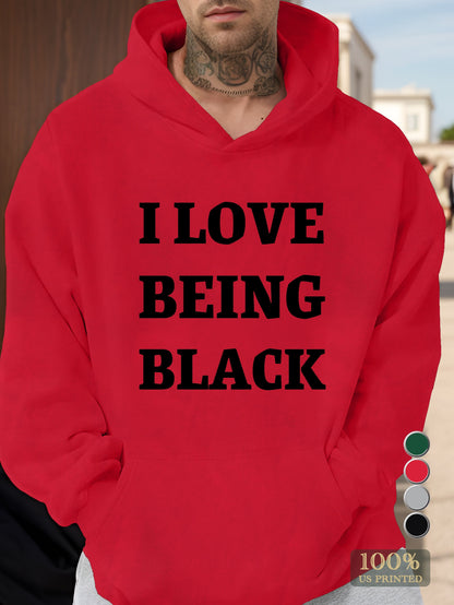 I Love Black People Men's hooded sweatshirt