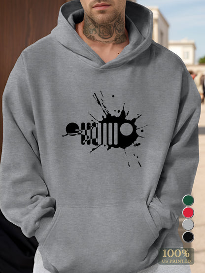 Graffiti fish Men's hooded sweatshirt