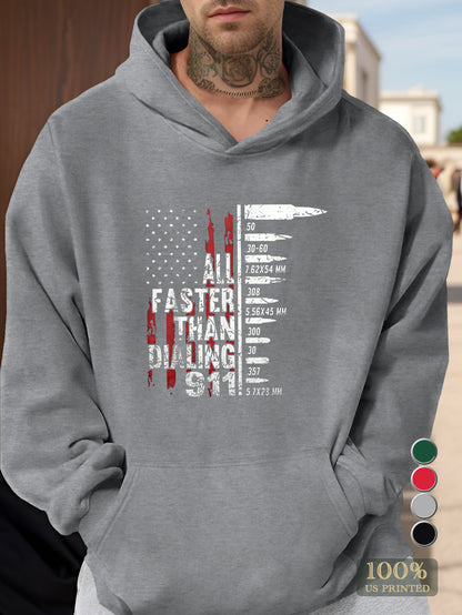 Flag Men's hooded sweatshirt