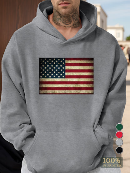 flag Men's hooded sweatshirt