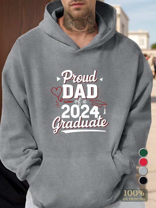 Proud Dad of a 2024 Graduate Men's hooded sweatshirt