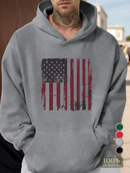 DADDY on American stripes Men's hooded sweatshirt